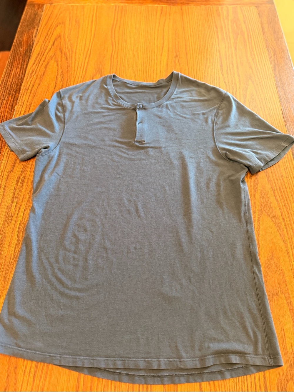 Lululemon 5 Year Basic Short Sleeve Henley Mach Blue